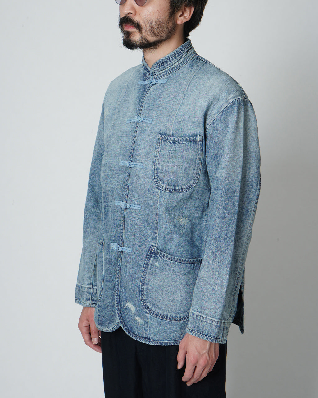 PORTER CLASSIC ポータークラシック キャナリー ロウ デニム チャイニーズ ジャケット CANNERY ROW DENIM  CHINESE JACKET デニムジャケット PC-005-2620【送料無料】