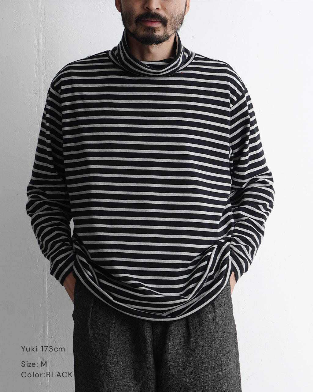 PORTER CLASSIC ポータークラシック ビートニク ボーダー タートルネック Tシャツ カットソー H/W BEATNIK BORDER TURTLENECK 2024秋冬 PC-006-3115【送料無料】