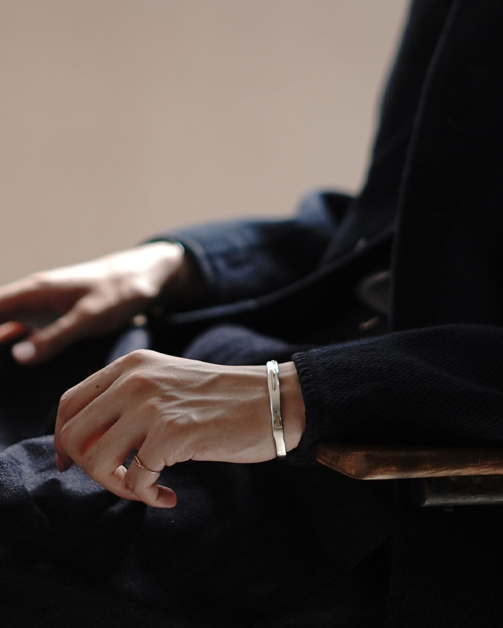 NEEDLE BANGLE 18K GOLD×SILVER925 PC-011-1121