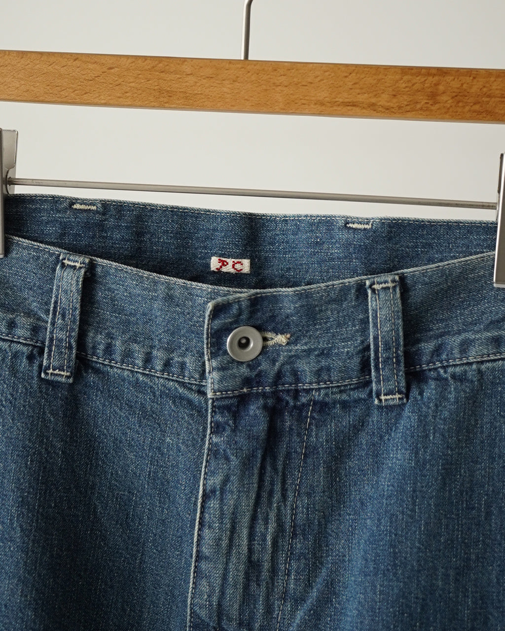 PORTER CLASSIC BREAKFAST DENIM FATTY PANTS PC-005-3850 デニム ワイドテーパードパンツ ブルー｜Crouka(クローカ)