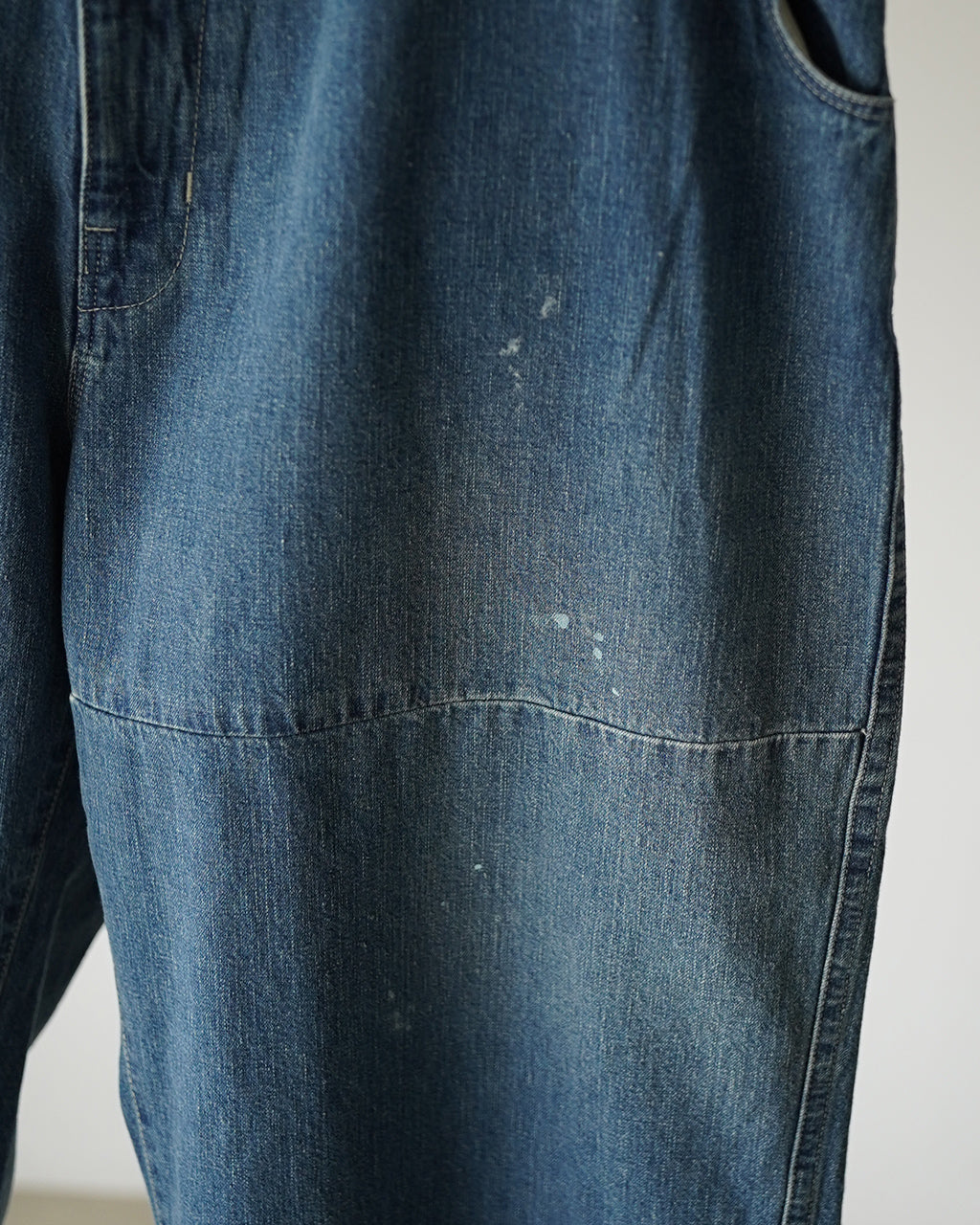 PORTER CLASSIC BREAKFAST DENIM FATTY PANTS PC-005-3850 デニム ワイドテーパードパンツ ブルー｜Crouka(クローカ)