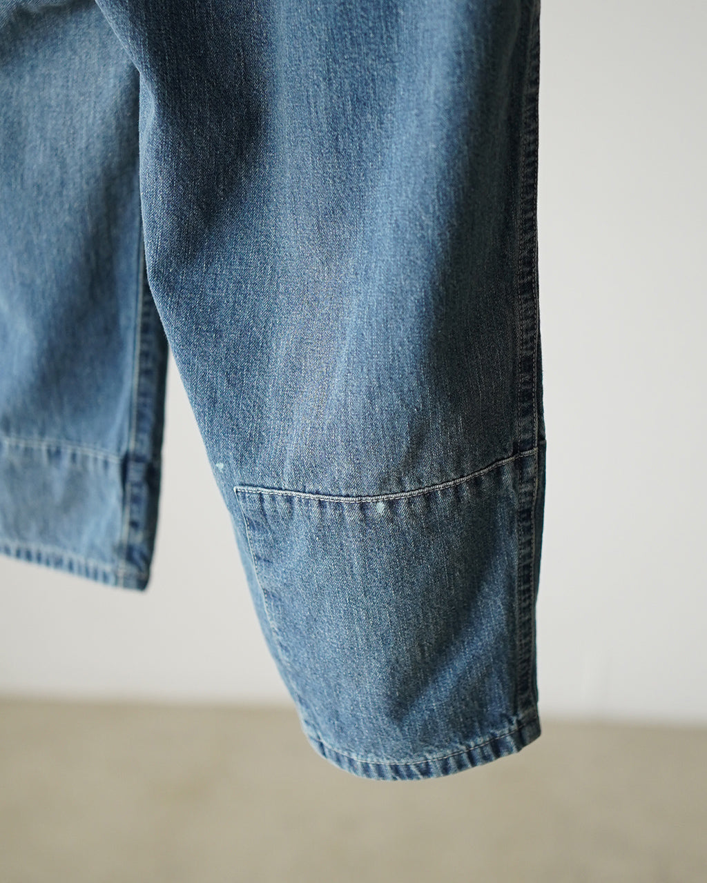 PORTER CLASSIC BREAKFAST DENIM FATTY PANTS PC-005-3850 デニム ワイドテーパードパンツ ブルー｜Crouka(クローカ)