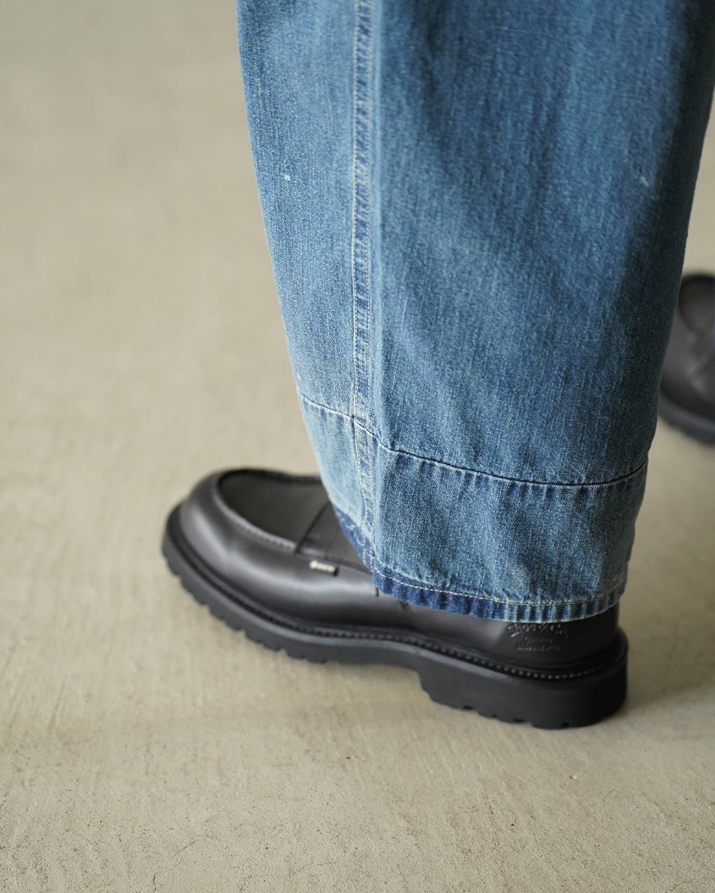 PORTER CLASSIC BREAKFAST DENIM FATTY PANTS PC-005-3850 デニム ワイドテーパードパンツ ブルー｜Crouka(クローカ)