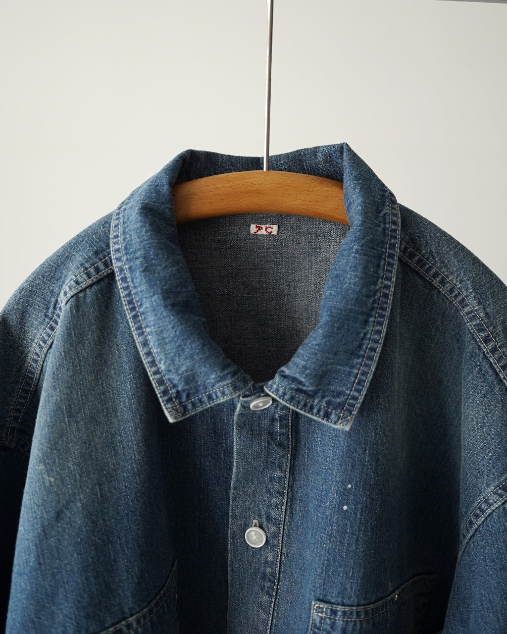 PORTER CLASSIC BREAKFAST DENIM PRISONER SHIRTS W/LOVE＆PEACE