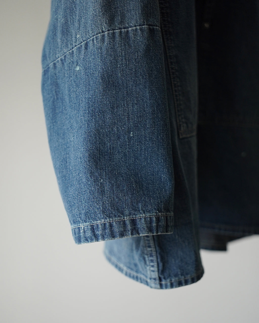 PORTER CLASSIC BREAKFAST DENIM PRISONER SHIRTS W/LOVE&PEACE SILVER CUSTOM PC-005-3849 デニム プルオーバーシャツ｜Crouka(クローカ)