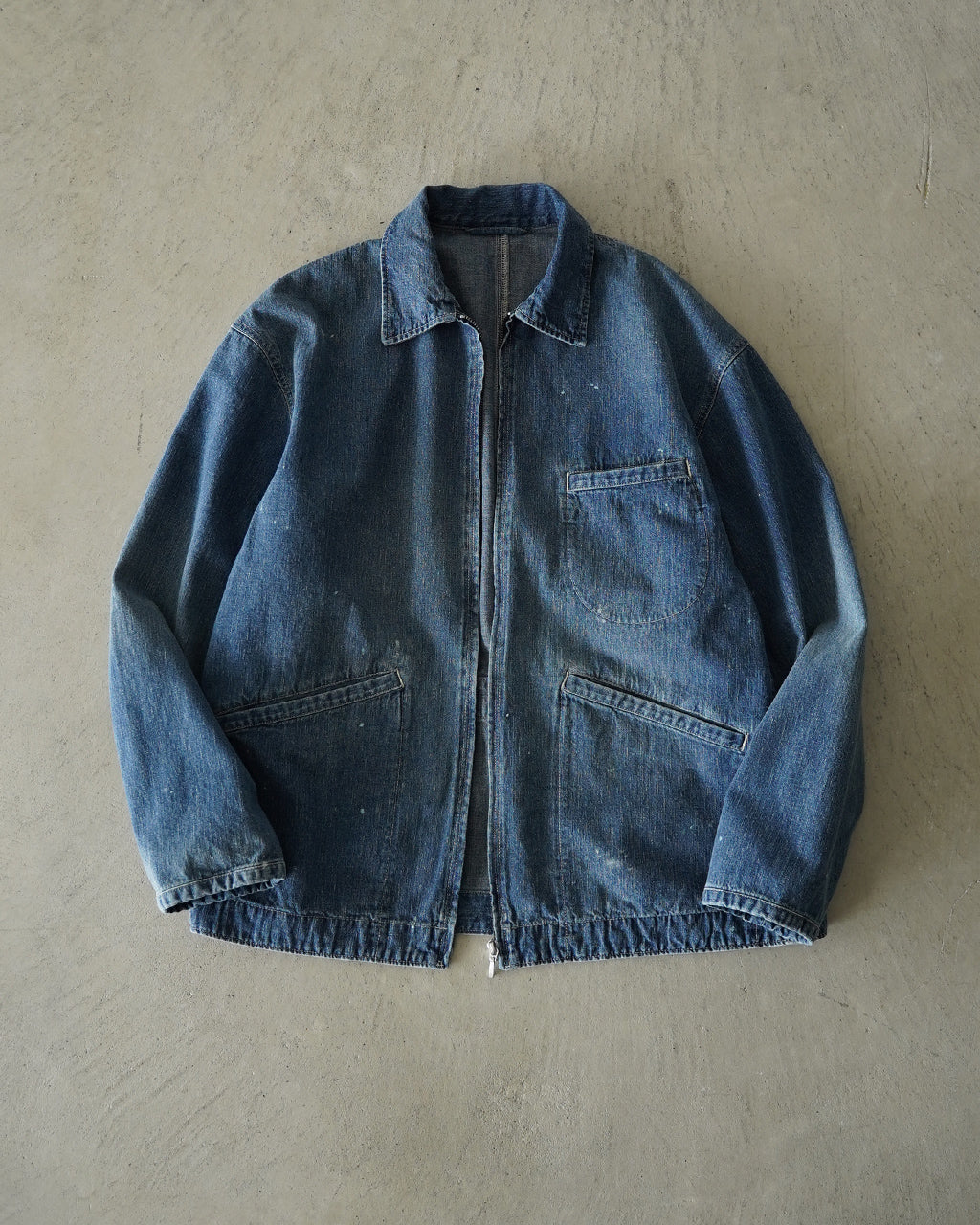 PORTER CLASSIC BREAKFAST DENIM ZIP UP JACKET PC-005-3847 デニム ジップアップジャケット ブルー｜Crouka(クローカ)