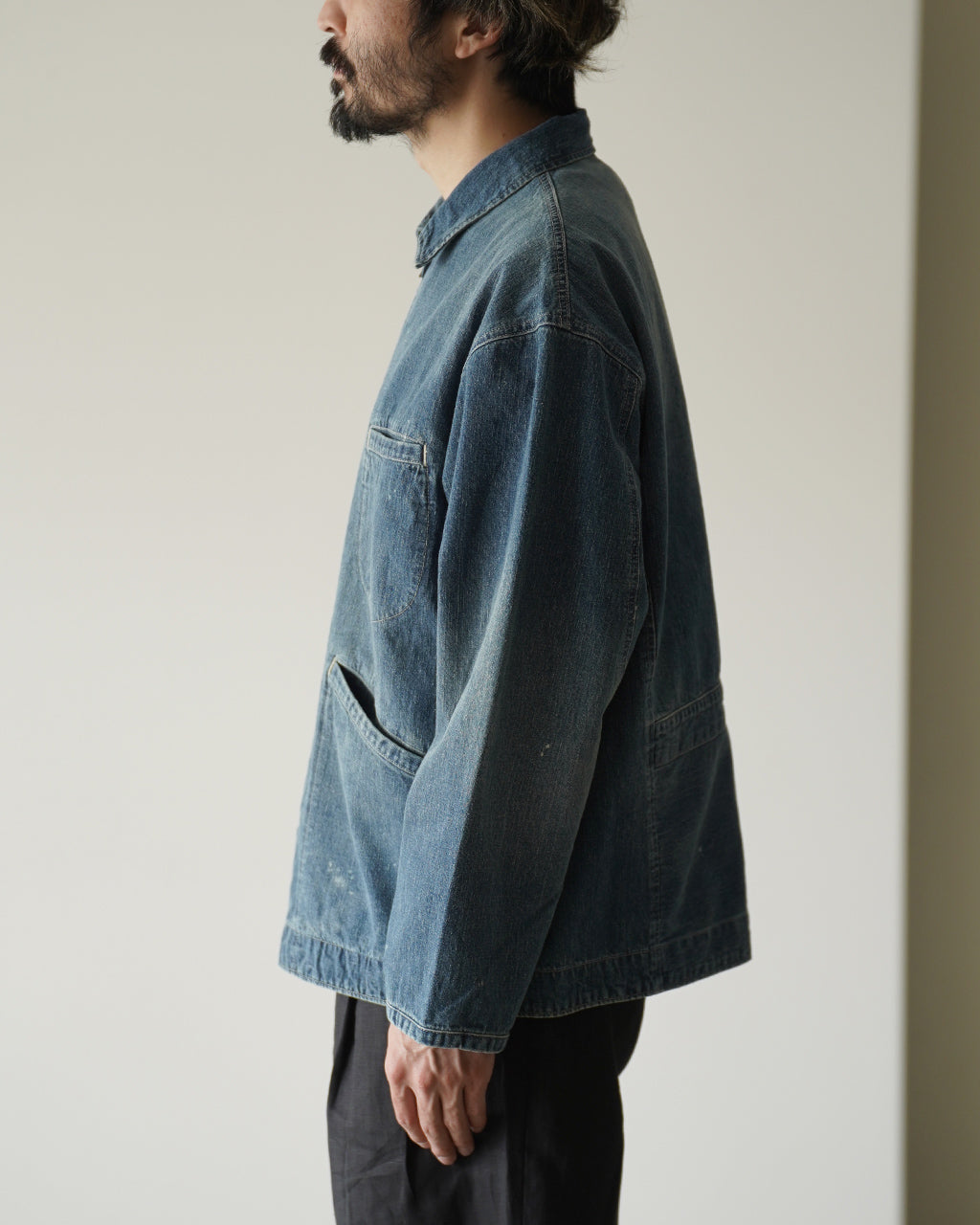 PORTER CLASSIC BREAKFAST DENIM ZIP UP JACKET PC-005-3847 デニム ジップアップジャケット ブルー｜Crouka(クローカ)