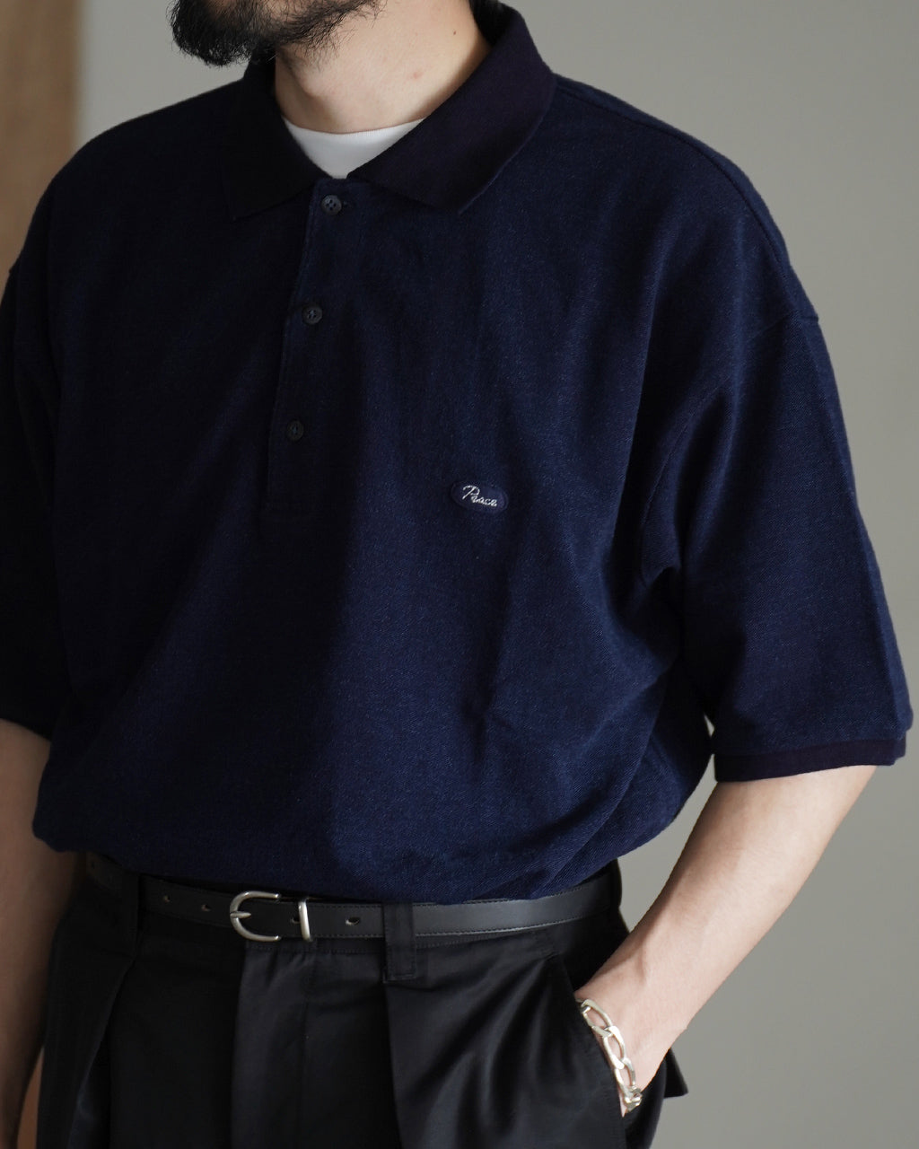 H/W INDIGO POLO SHIRT PC-006-3349