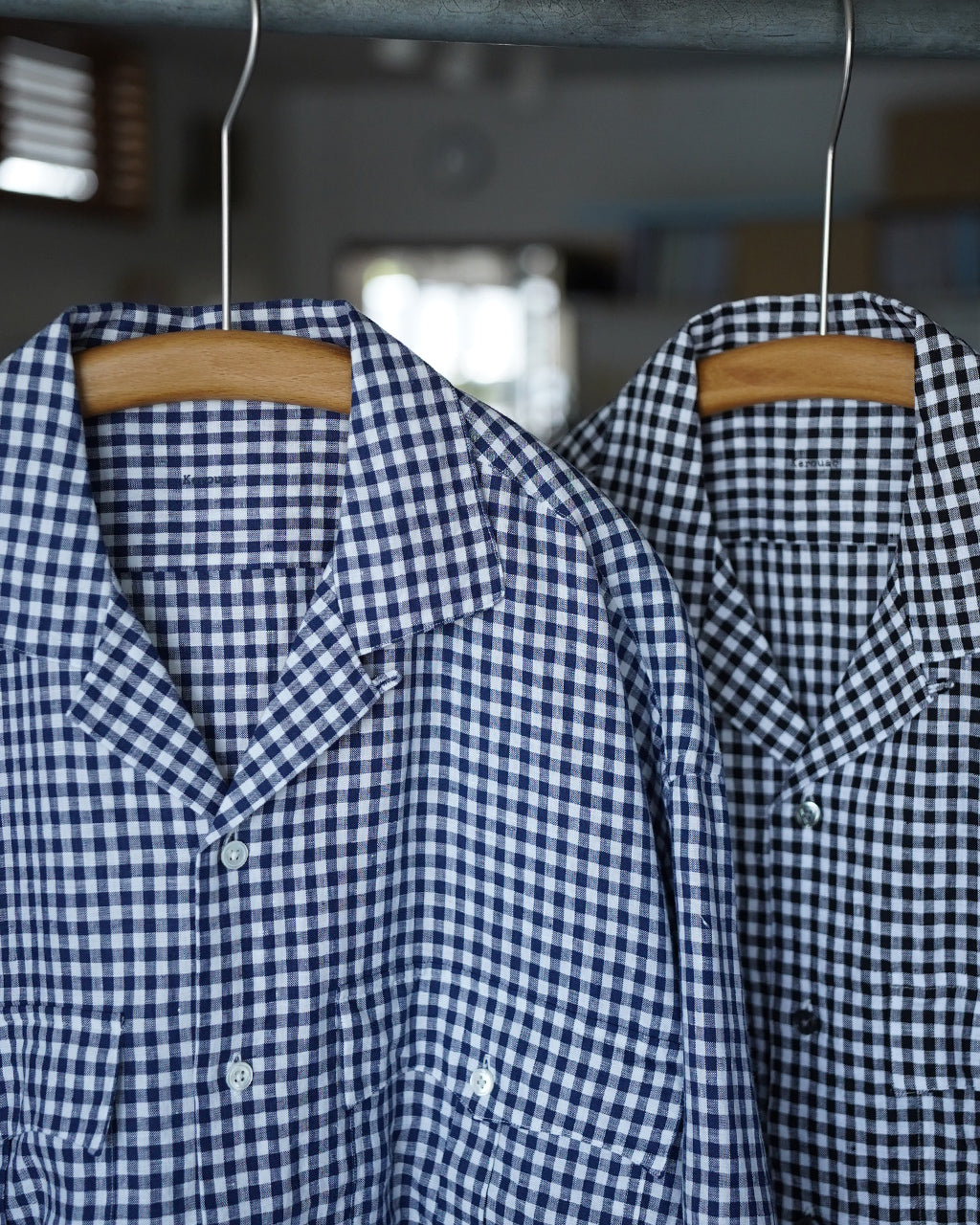 チェックシャツ　パーリゲイツ 試着のみ PORTER CLASSIC ポータークラシック ケルアック リネン ギンガム