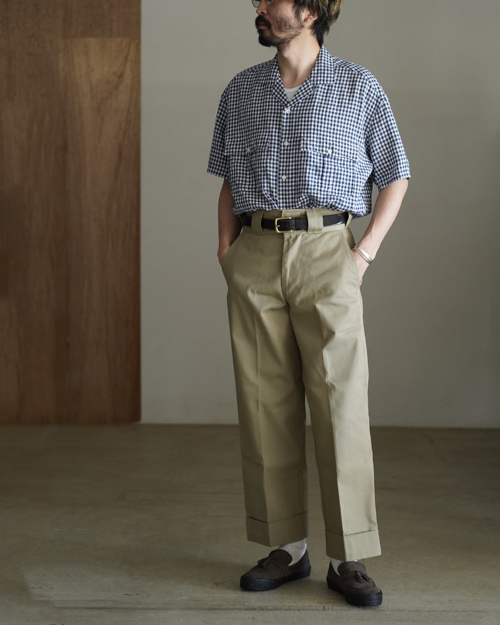 PORTER CLASSIC ポータークラシック ケルアック リネン ギンガム