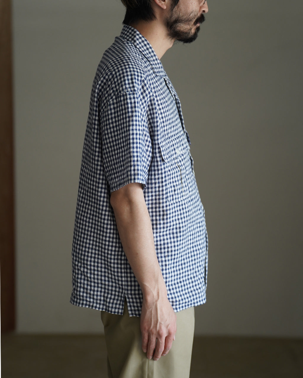 PORTER CLASSIC KEROUAC LINEN GINGHAM CHECK SHIRT PC-016-3979 リネン ギンガムチェックシャツ｜Crouka(クローカ)