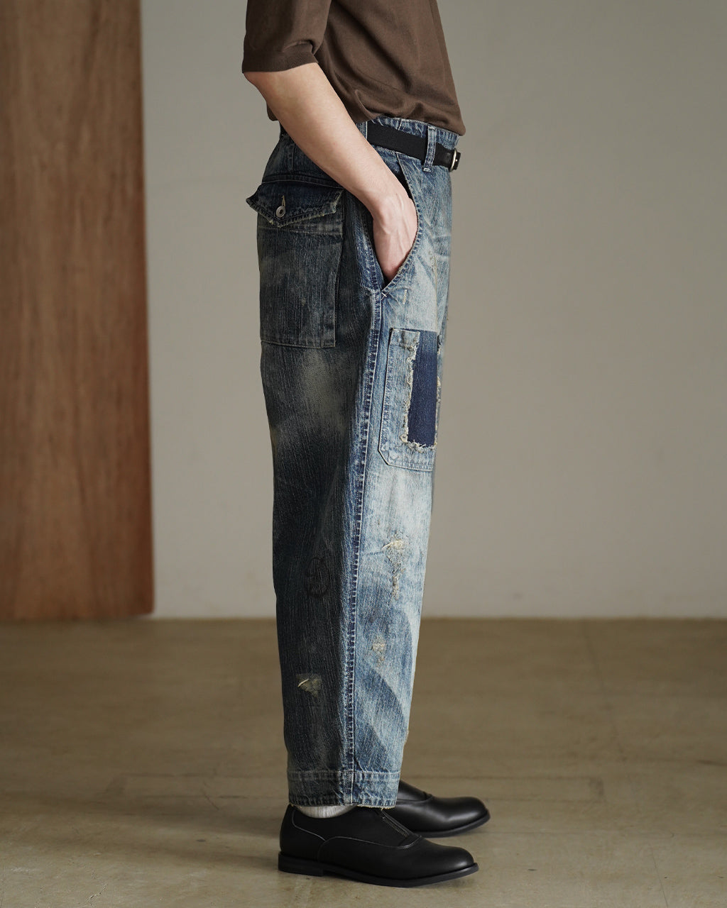 PORTER CLASSIC ポータークラシック STEINBECK DENIM POCKET PANTS