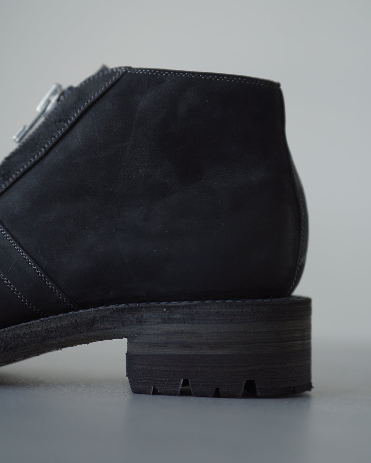 Box Toe Center Zip - Horse Nuback