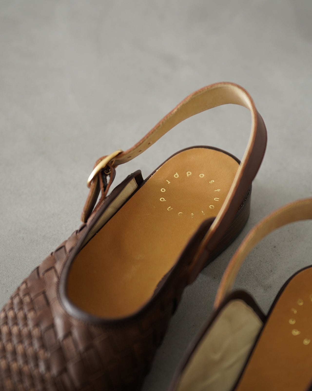 Post Production FACE Sandals レザーサンダル 鹿革｜Crouka(クローカ)