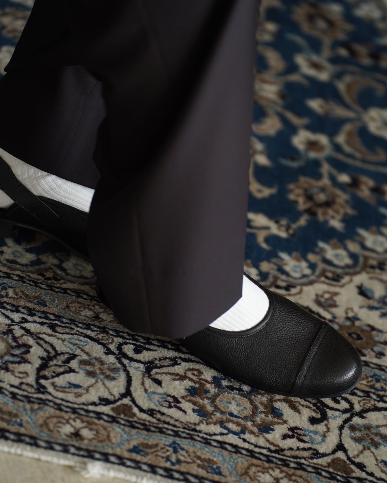 Post Production FACE Sandals レザーサンダル シボレザー｜Crouka(クローカ)