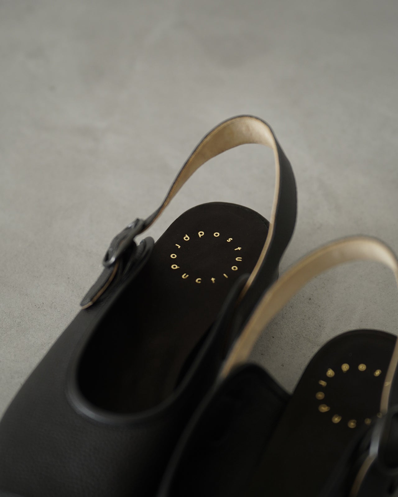 Post Production FACE Sandals レザーサンダル シボレザー｜Crouka(クローカ)