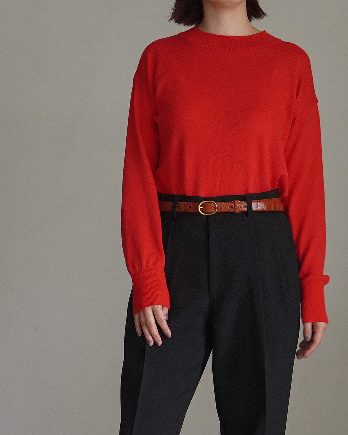 Minimal Belt  [21mm] - Porosus Croco,Ostrich