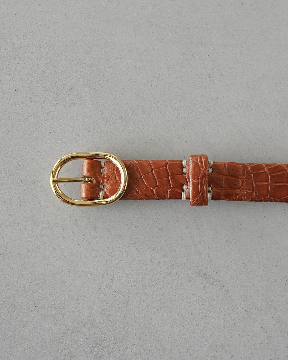 Minimal Belt  [21mm] - Porosus Croco,Ostrich