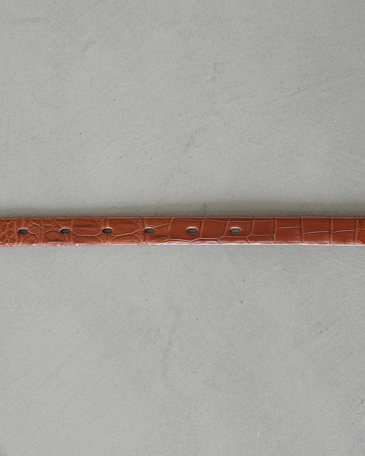 Minimal Belt  [21mm] - Porosus Croco,Ostrich