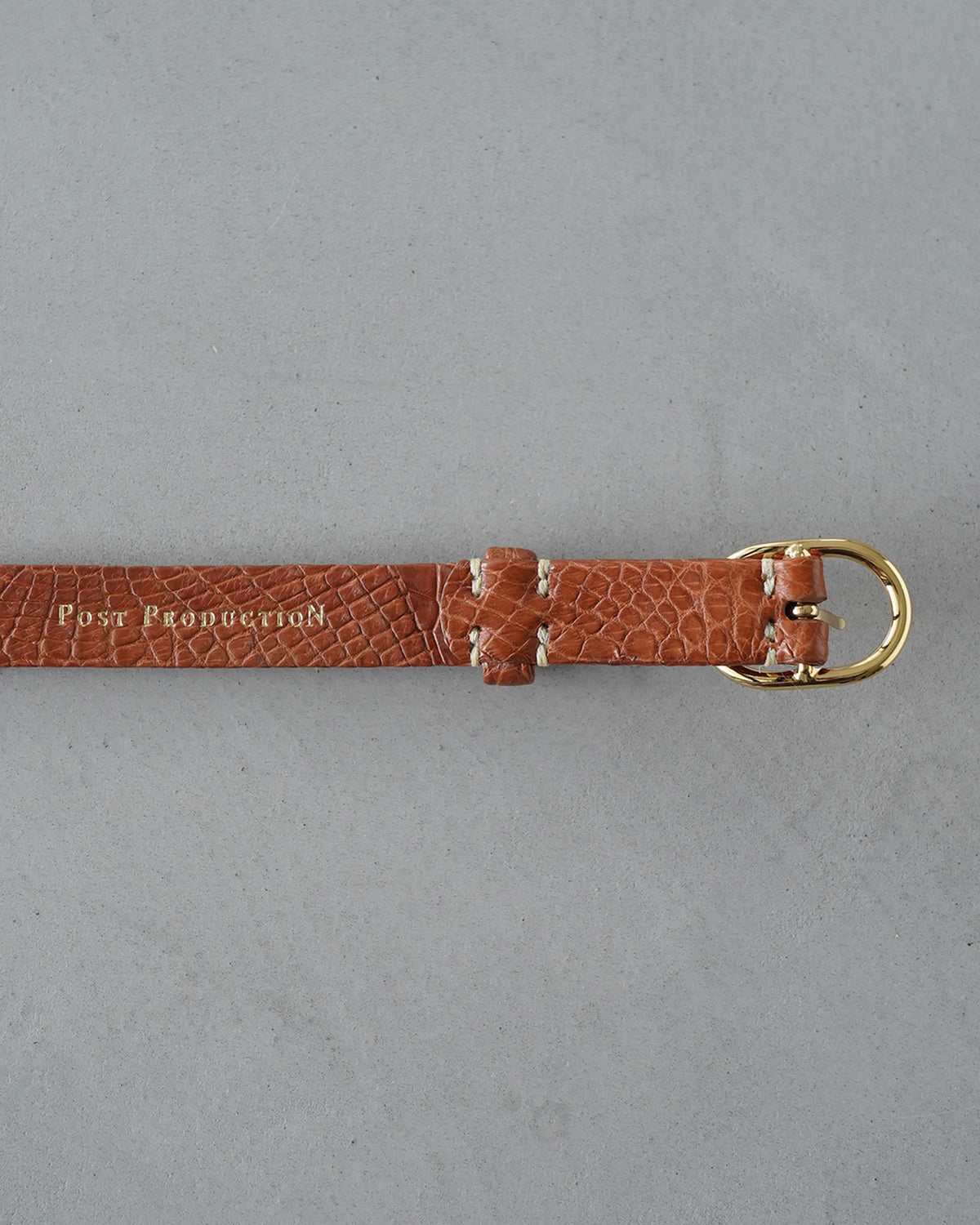 Minimal Belt  [21mm] - Porosus Croco,Ostrich