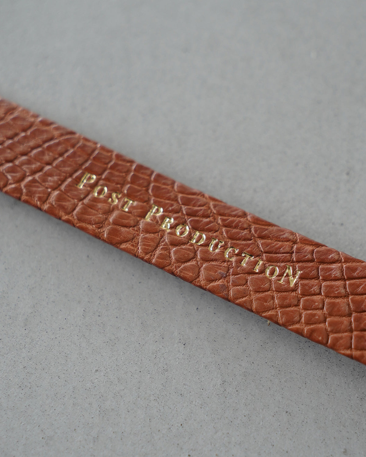 Minimal Belt  [21mm] - Porosus Croco,Ostrich