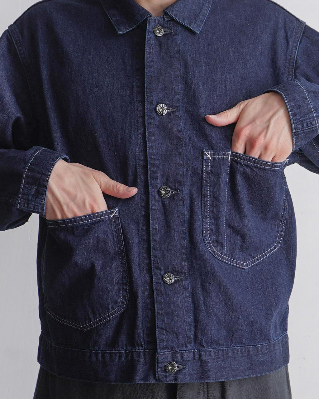 ＼早得24時間限定ポイント10倍／POSTOVERALLS ポストオーバーオールズ メカニック ブラウス シャツ ジャケット Mechanic Blouse 2 8oz Denim デニム ブルゾン 1110R-8DI【送料無料】