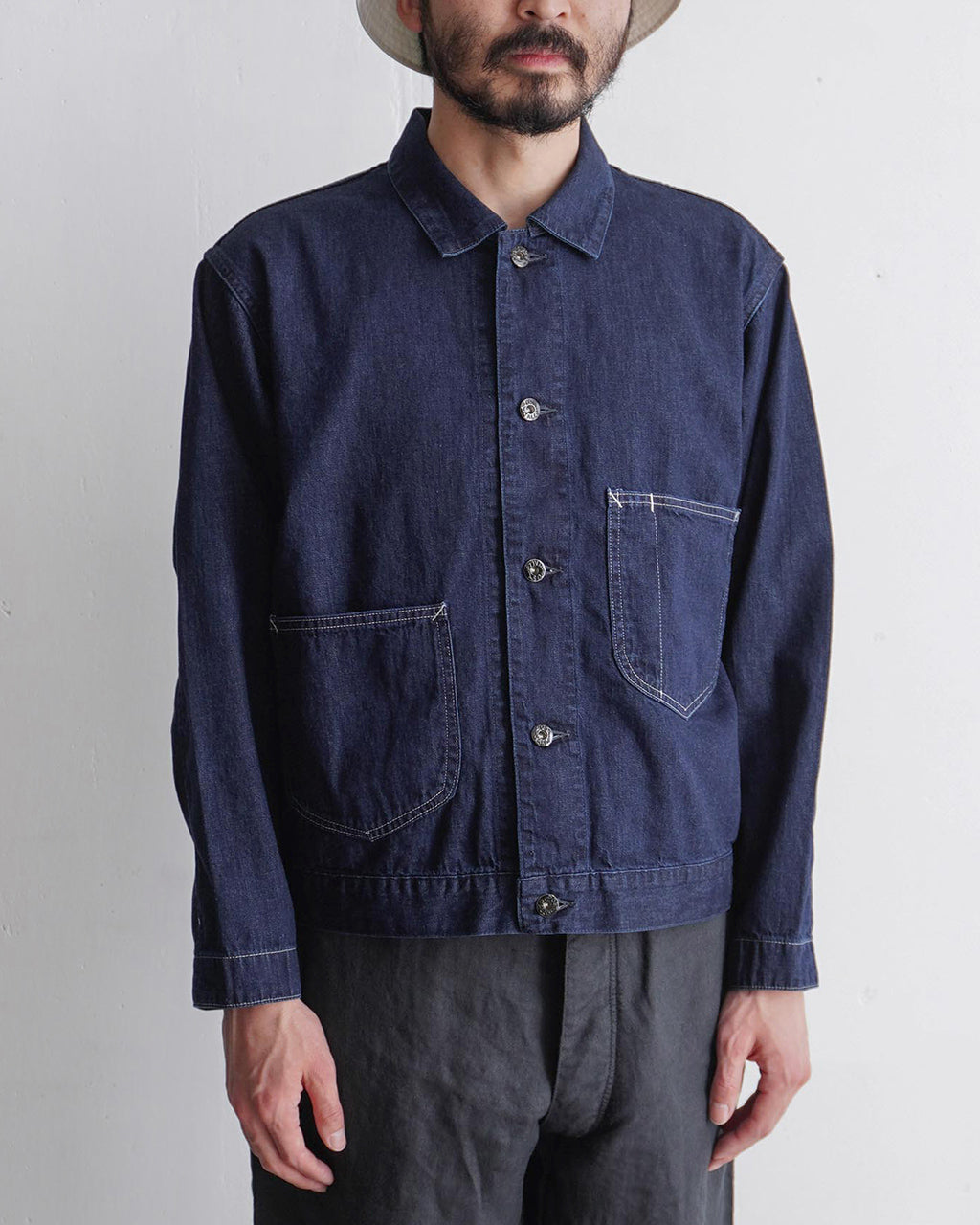 ＼早得24時間限定ポイント10倍／POSTOVERALLS ポストオーバーオールズ メカニック ブラウス シャツ ジャケット Mechanic Blouse 2 8oz Denim デニム ブルゾン 1110R-8DI【送料無料】