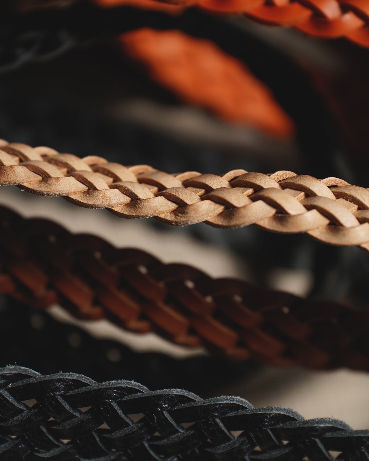 Post Production Mesh-Belt メッシュベルト レザー編み｜Crouka(クローカ)
