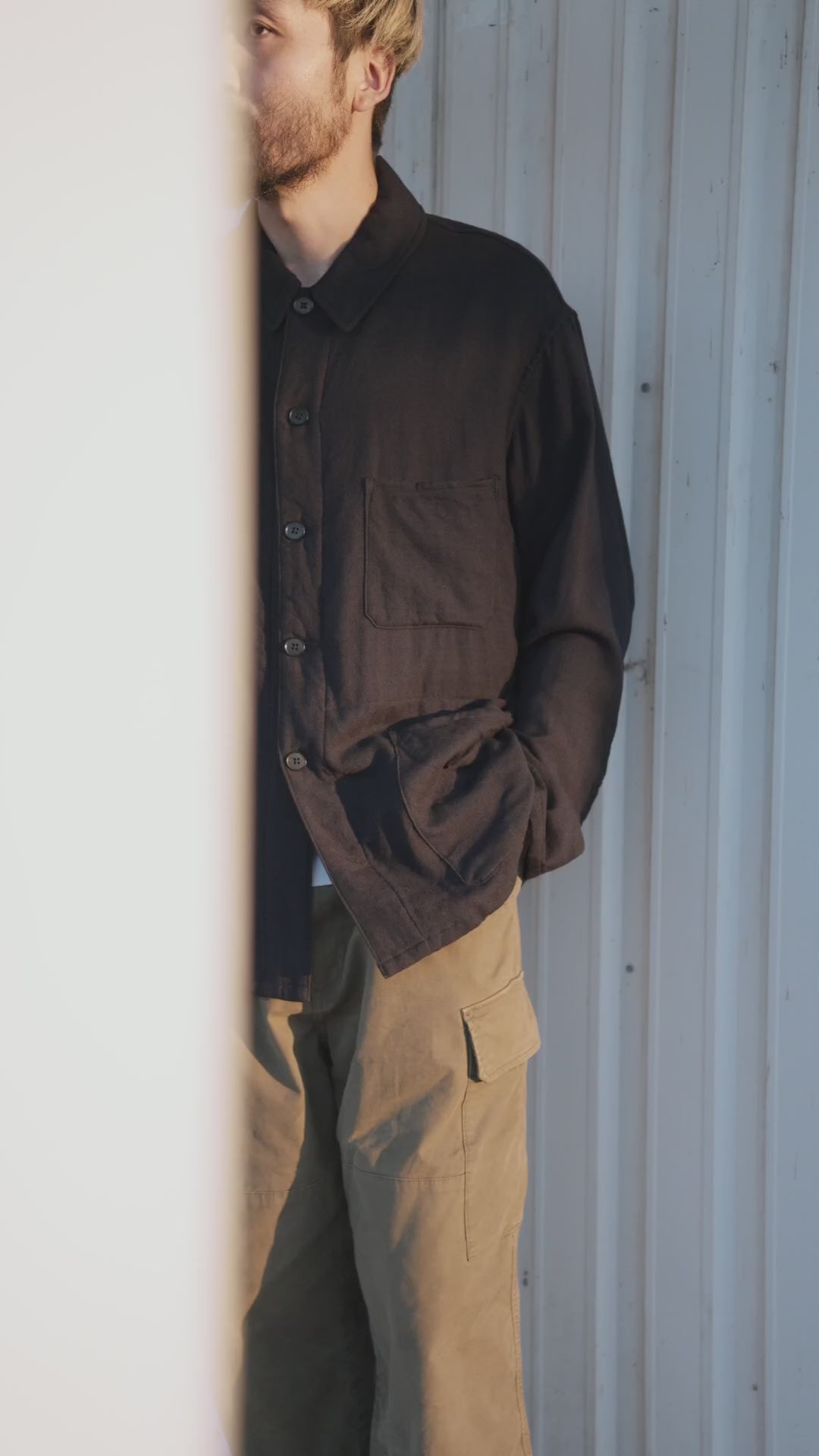 Kaptain Sunshine キャプテンサンシャイン ウールガーゼ ワーク シャツ