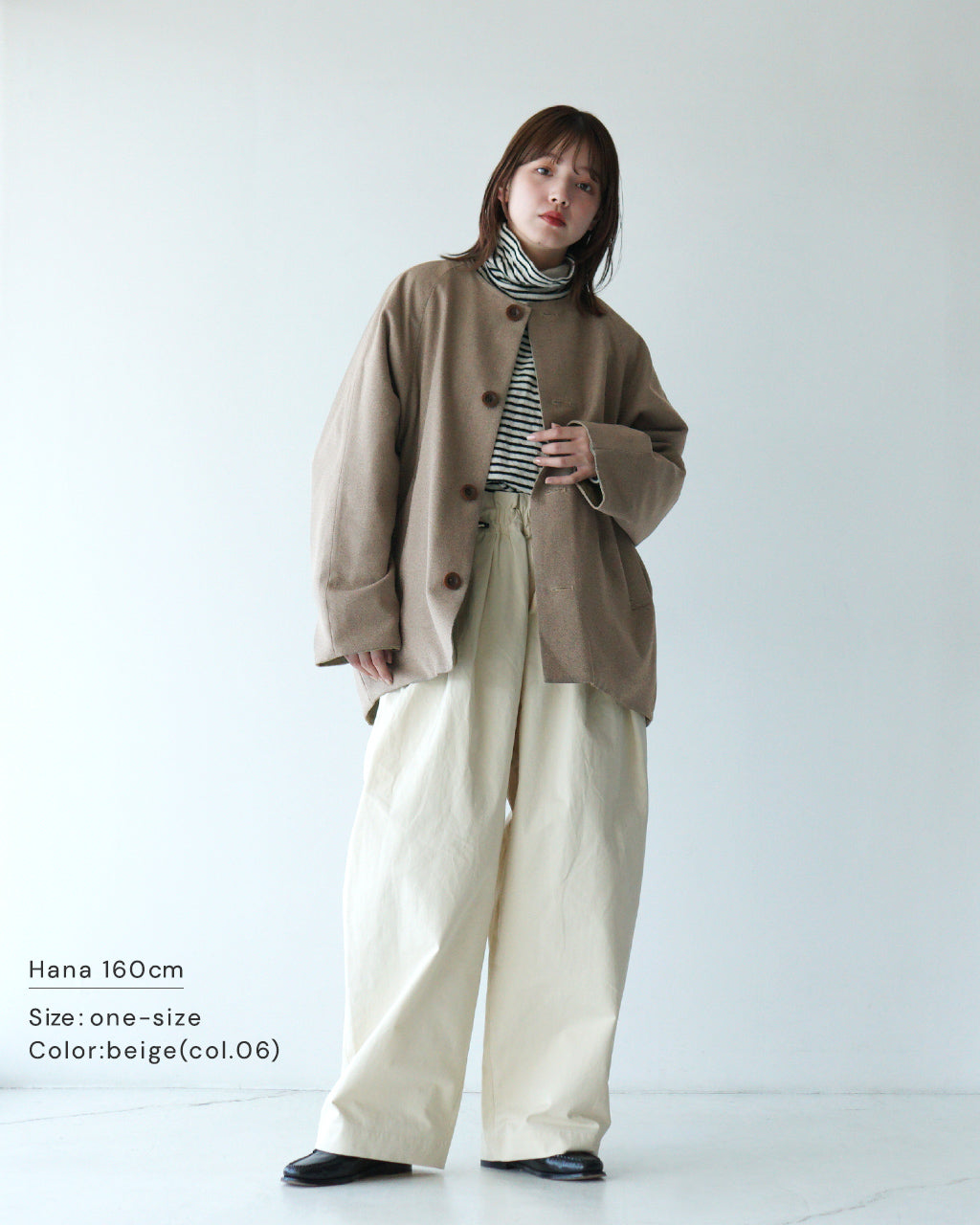 【SALE！50%OFF】prit プリット リバーシブル ノーカラー コクーンコート ポリエステルツイル × 60/2 交織ギャバ 2way ミドル丈 P60500【送料無料】