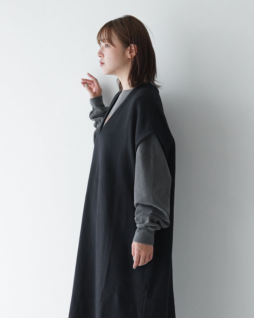 prit プリット ワンピース【Crouka別注】Vネック ワンピース V NECK ONEPIECE P90486【送料無料】