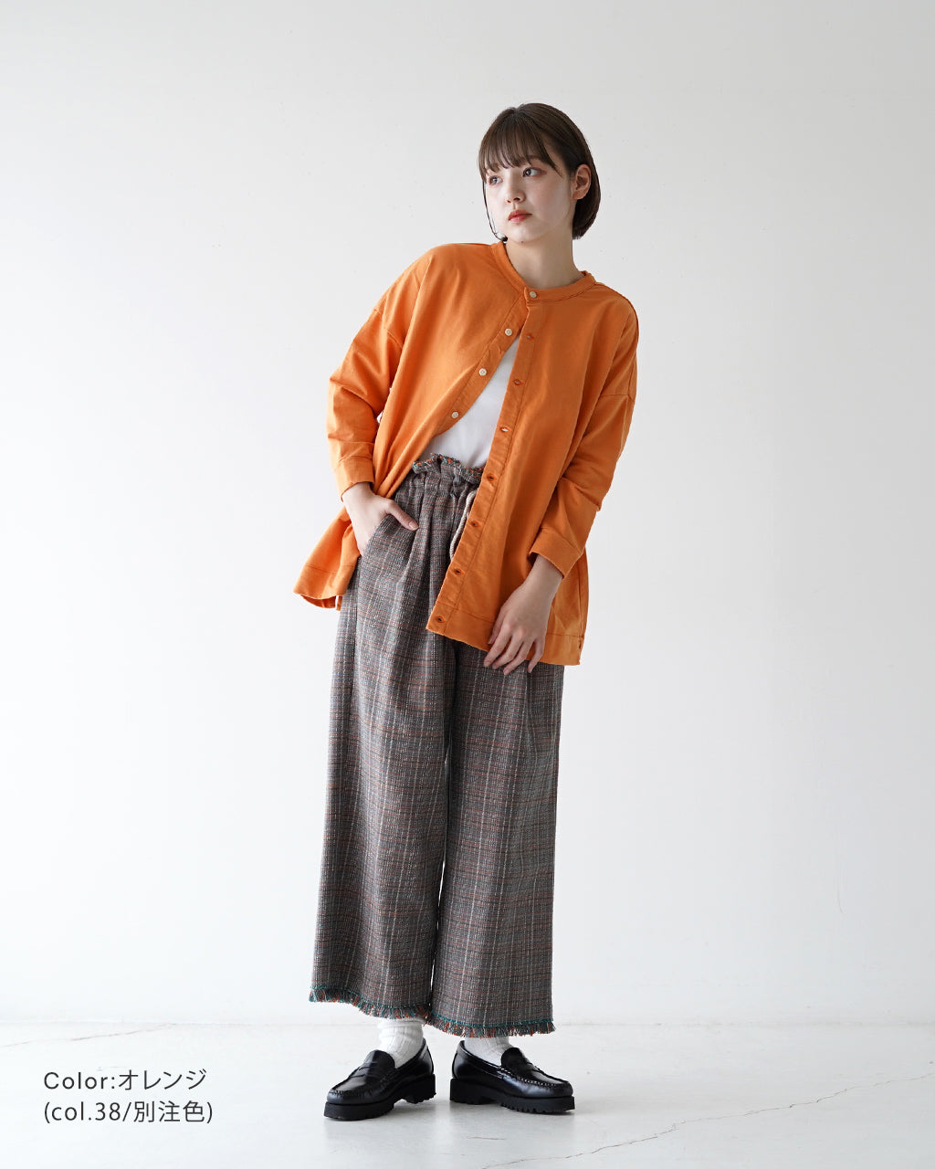 【SALE！60%OFF】prit プリット 【Crouka別注色】 七分袖 2way ワイド カーディガン P91438