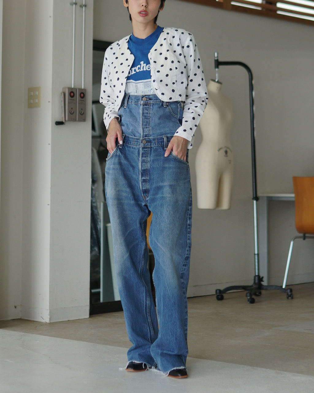 QUIITO W WAIST DENIM PANTS Q25A-T018