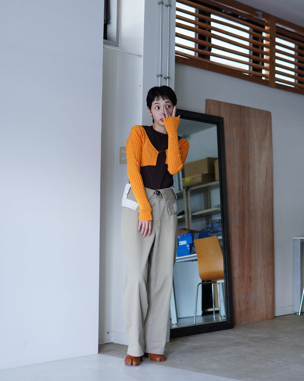 QUIITO キイト ダブルウエスト チノパンツ レディース W WAIST