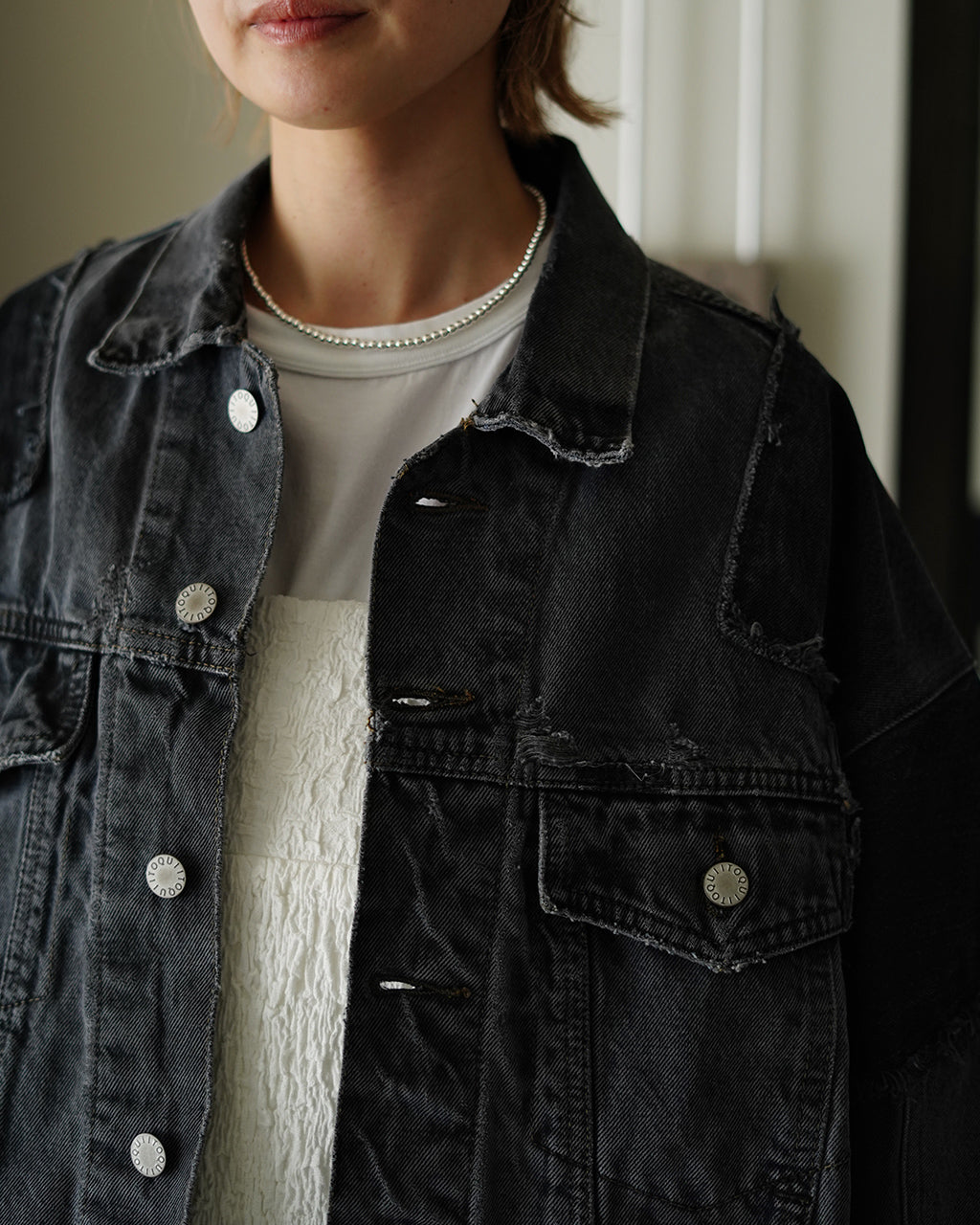 PT DENIM JACKET GRAY Q26S-J001GR