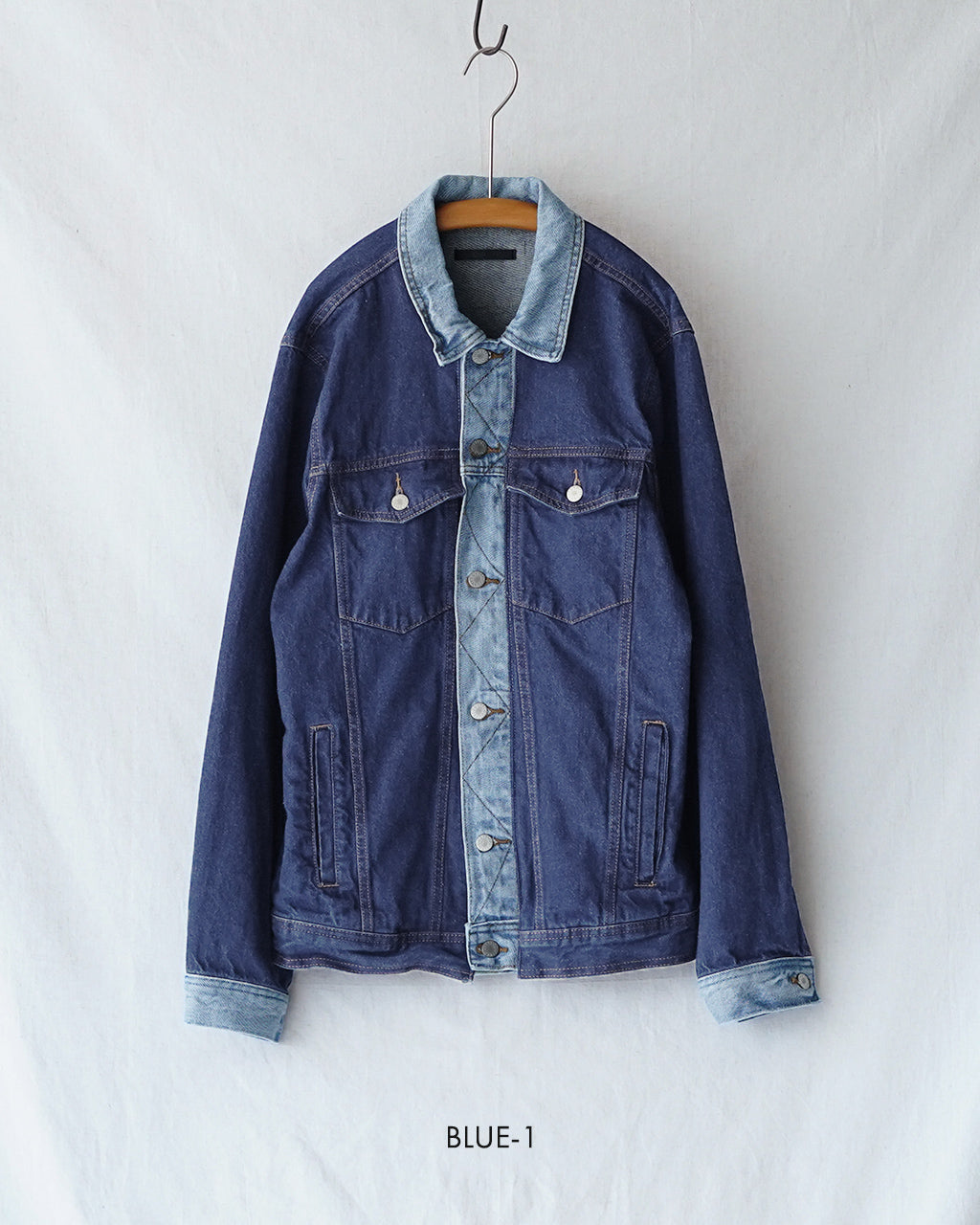 QUIITO キイト カラースキーム デニムジャケット レディース COLLAR