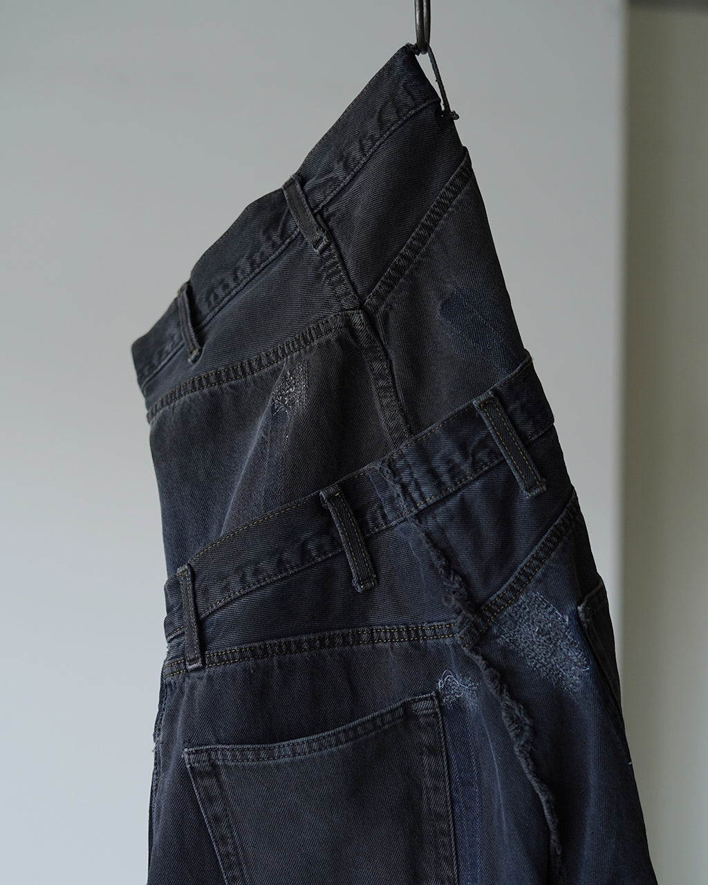 QUIITO キイト Wウエスト デニムパンツ グレー レディース W WAIST