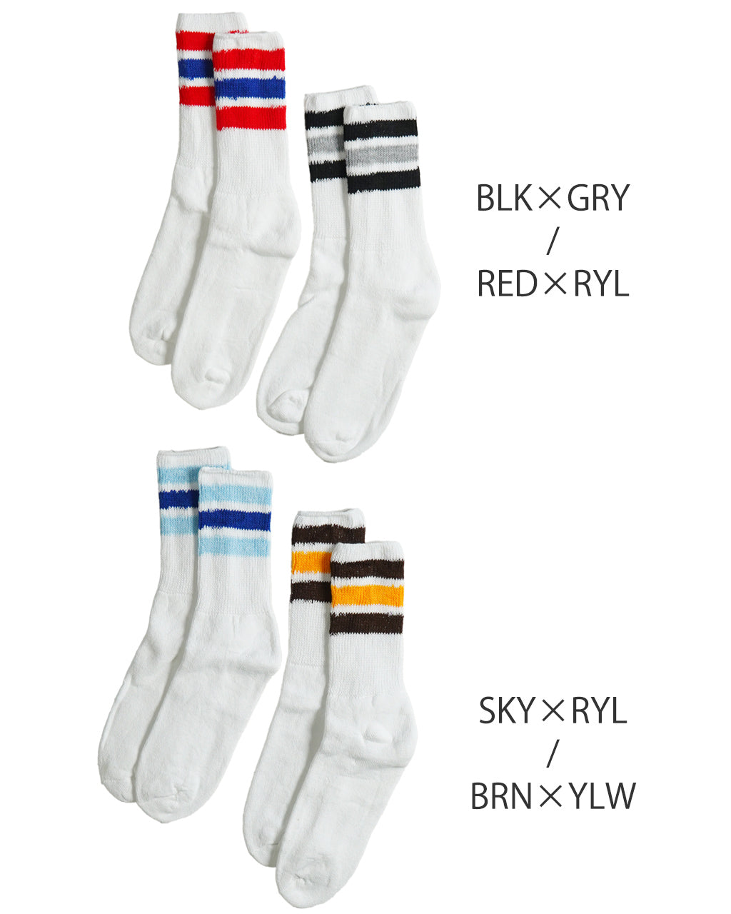 【アウトレット！30%OFF】THE RAILROAD SOCKS レイルロードソック ヘルス トラック セラピューティック ナチュラル コットン ソックス 靴下 2足セット ボーダー RSS10991ST