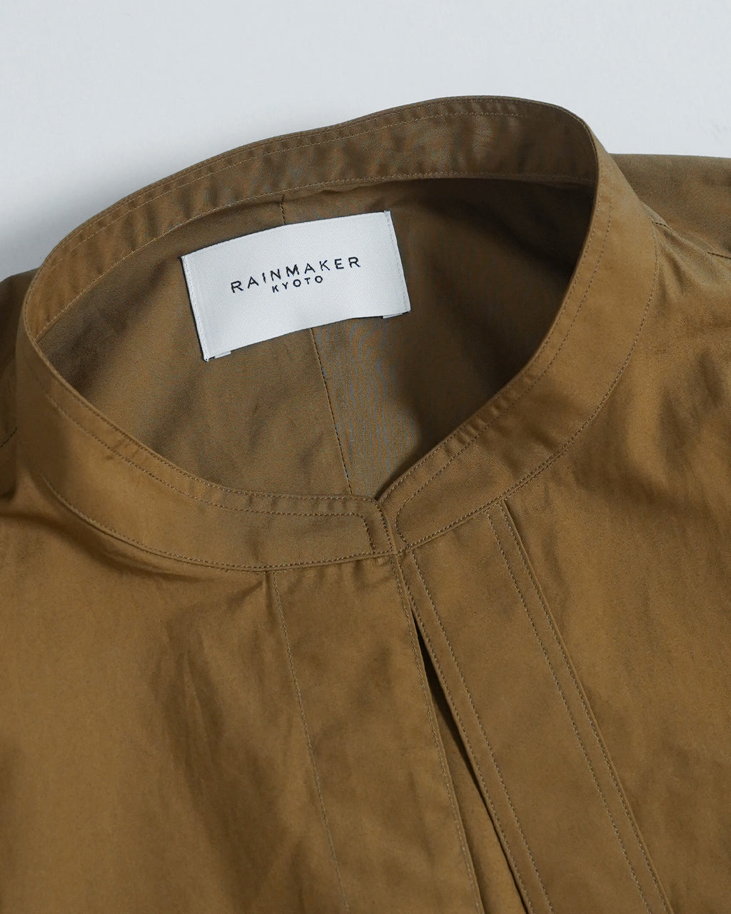 RAINMAKER レインメーカー バンドカラー ドウギ シャツ BAND COLLAR DOUGI SHIRT シナモン ストライプ RM242-015【送料無料】