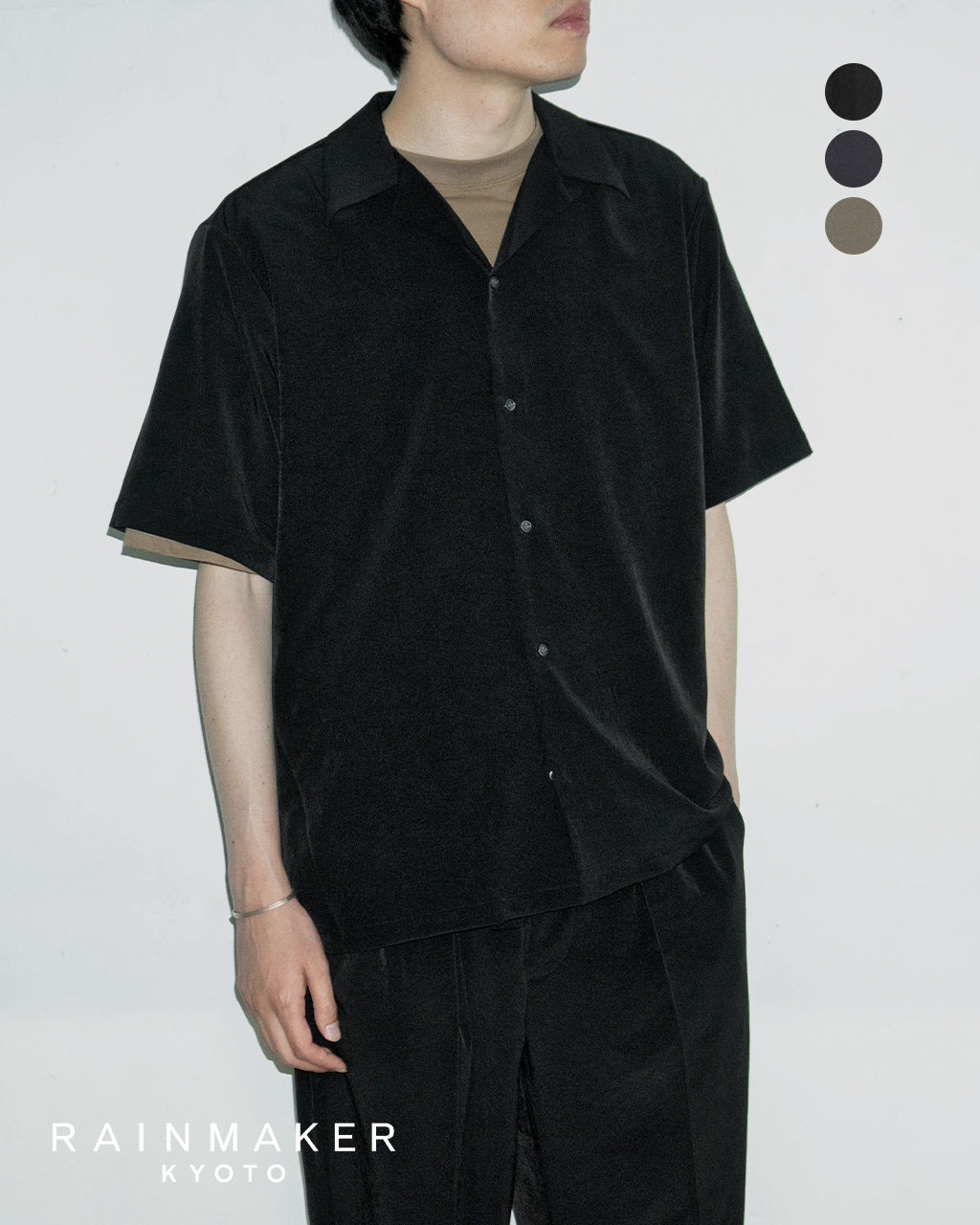 ＼早得24時間限定ポイント10倍／RAINMAKER レインメーカー オープンカラーシャツ 半袖 OPEN COLLAR S S SHIRT RM251-024 【送料無料】