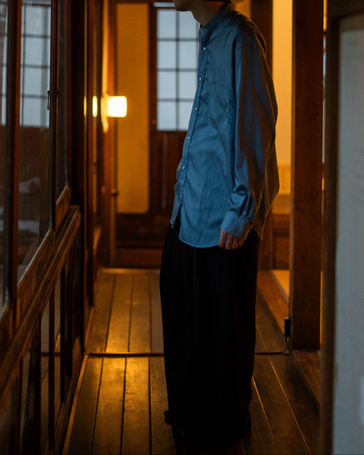 BAND COLLAR SHIRT RM252-011