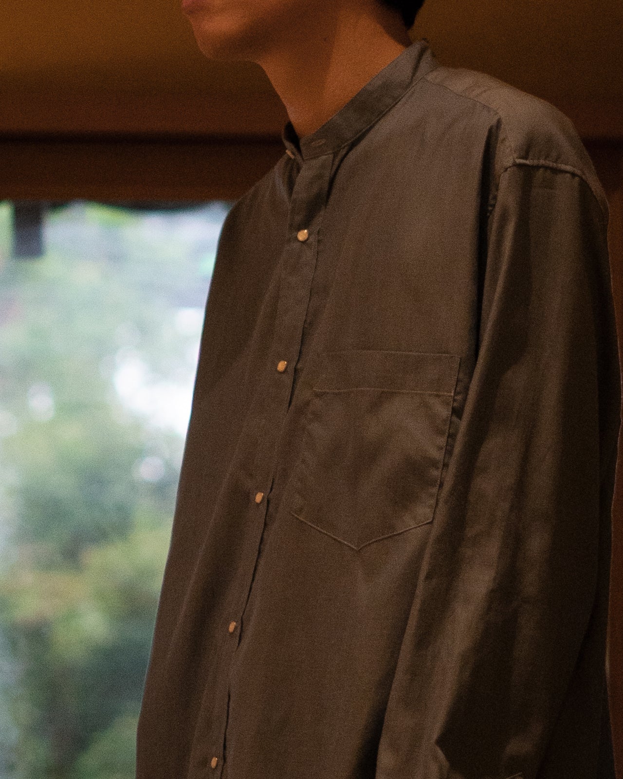 BAND COLLAR SHIRT RM252-011