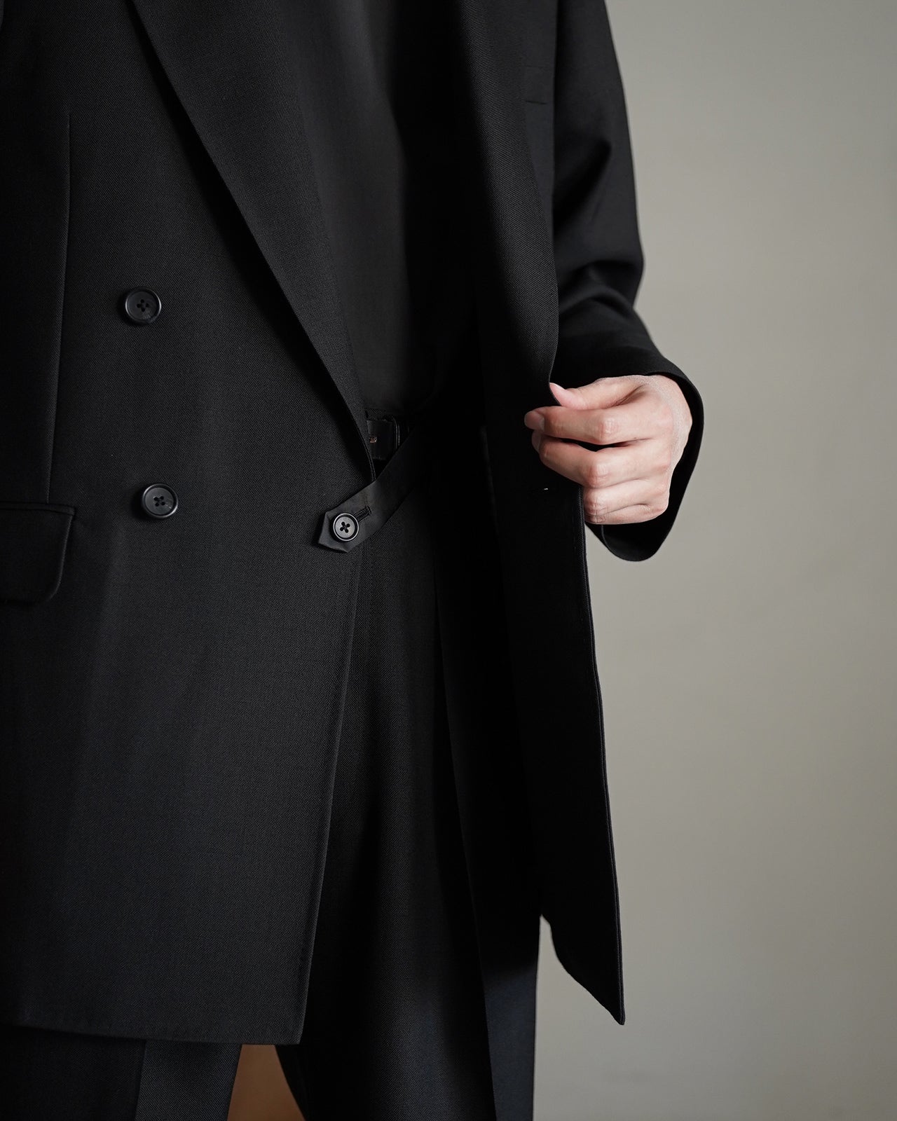 DOUBLE BREASTED LONG JACKET RM261-006