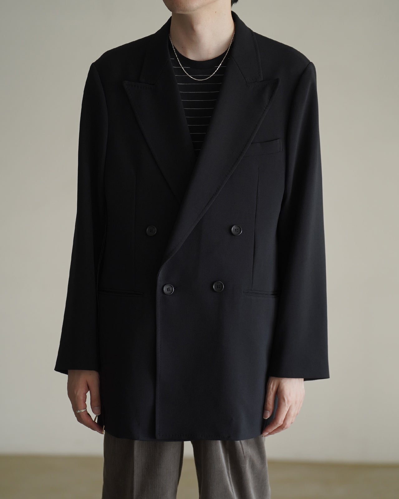 DOUBLE BREASTED LONG JACKET RM262-003