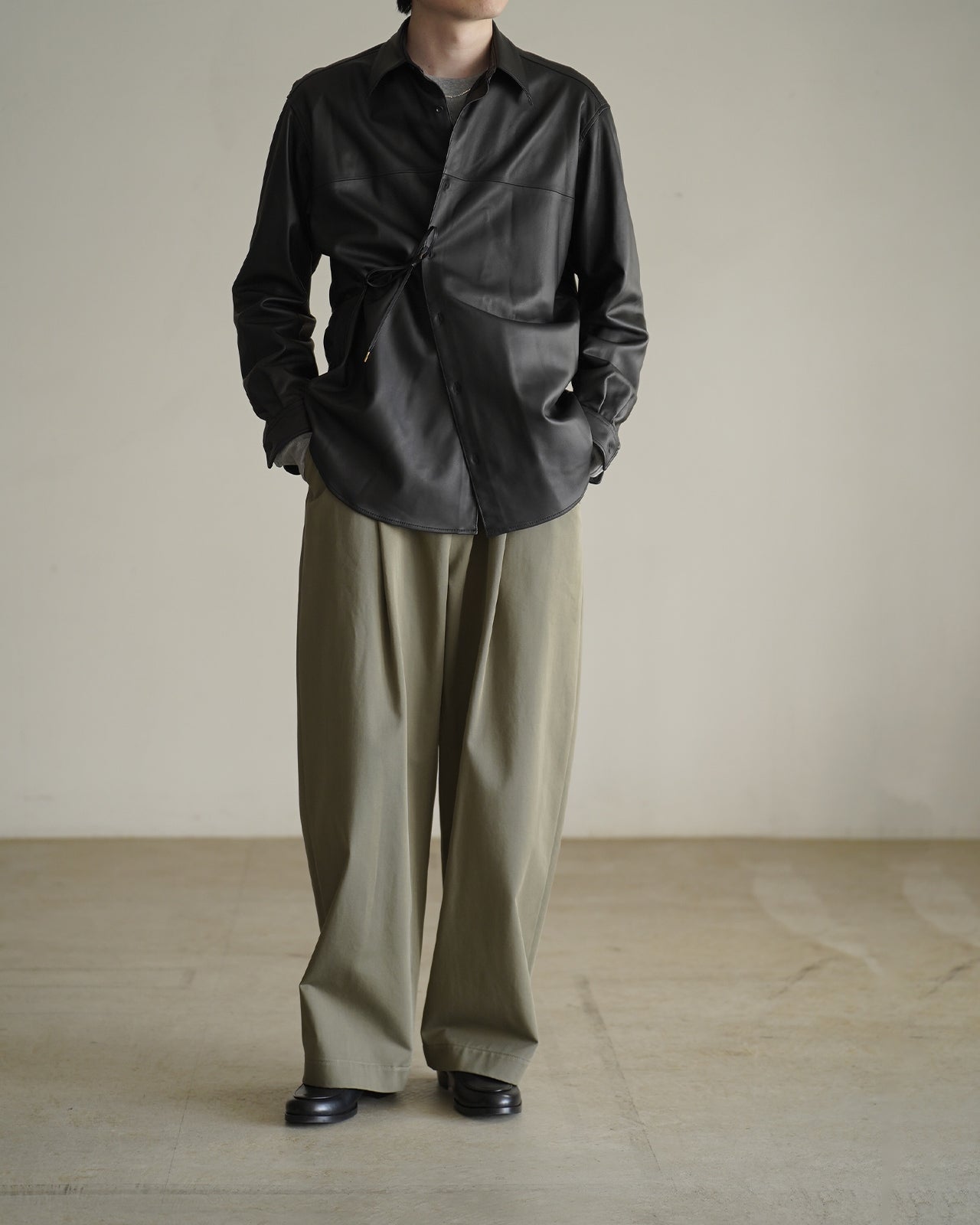 LEATHER DOUGI SHIRT RM262-001