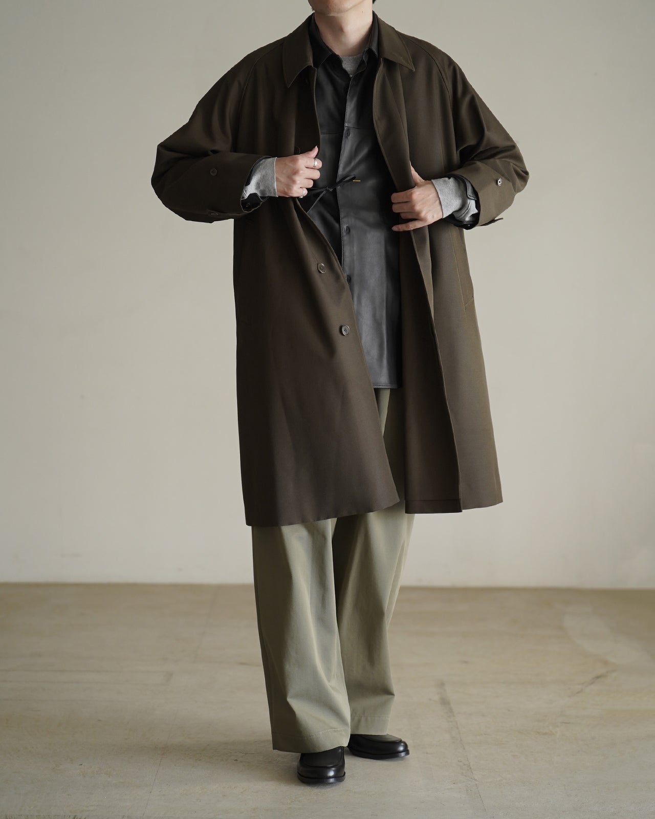 LEATHER DOUGI SHIRT RM262-001