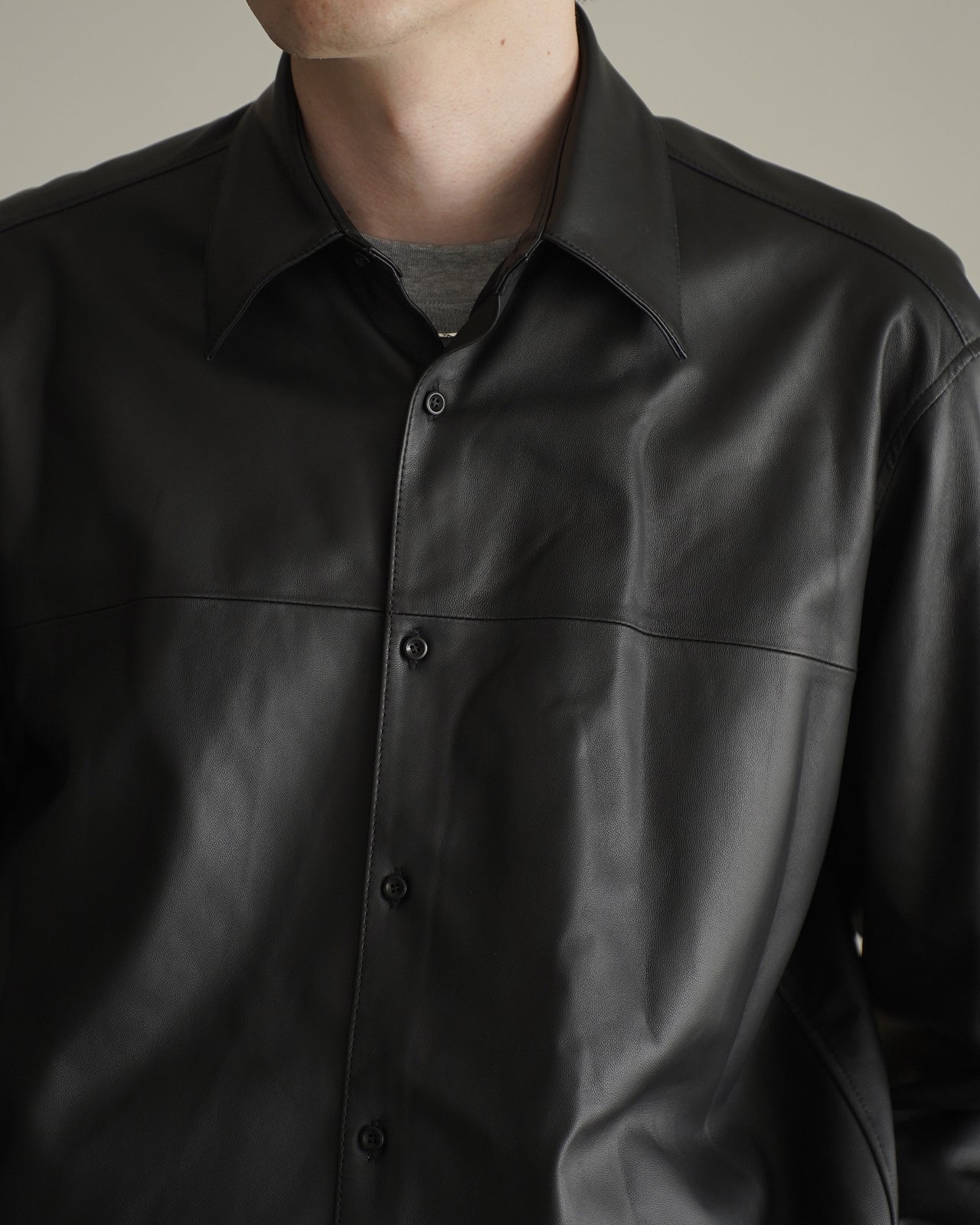 LEATHER DOUGI SHIRT RM262-001