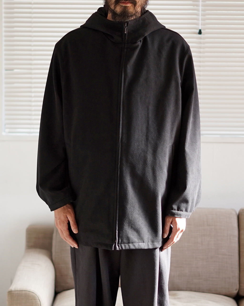 RAKINES ラキネス ジップアップ フーデッドジャケット メンズ