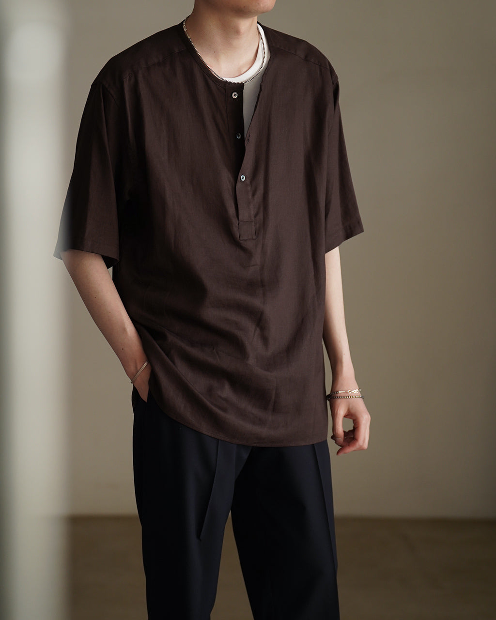 RAKINES R×L Oxford - Alex ラキネス ヘンリーネック プルオーバー