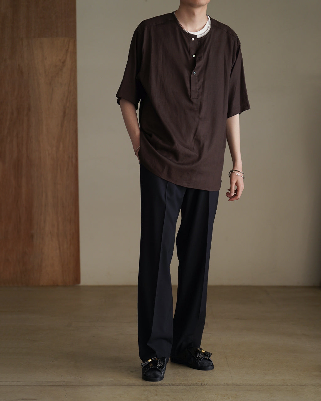 Rayon×Linen Oxford - Alex 15S26HN357S